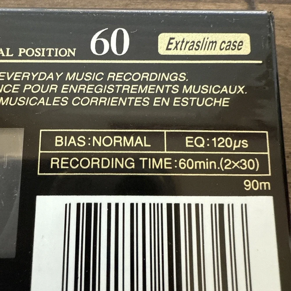 new Fuji Audio Cassette 60 Minutes Normal Bias DR-I Blank Tape Record SEALED